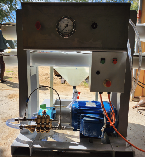 Fabrication, abrasive blasting, protective coating, assembly and commissioning of bespoke filtration unit.