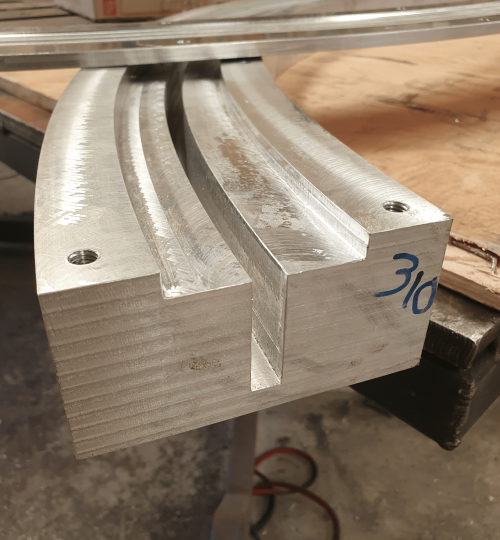 Urethane mould machining for trommel seal.
