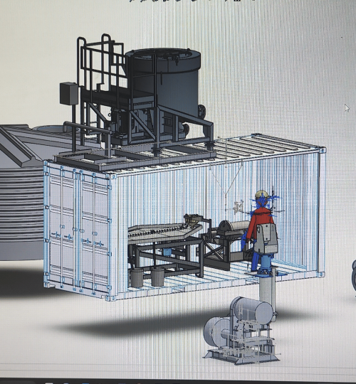 Mobile Gravity concentrator plant design